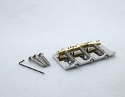 Callaham Vintage Hardtail Bridge with Enhanced Brass Saddles Specialized for Bigsby Flat Mount styled Vibratos