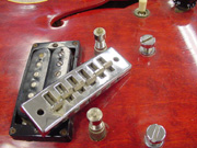 67 ES335 which had a hideous Schaller bridge installed at some point in its life.