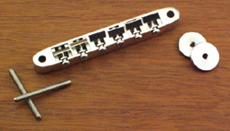 Callaham CNC Machined Steel Billet ABR-1 tun-o-matic bridge for Gibson guitars with Vintage studs