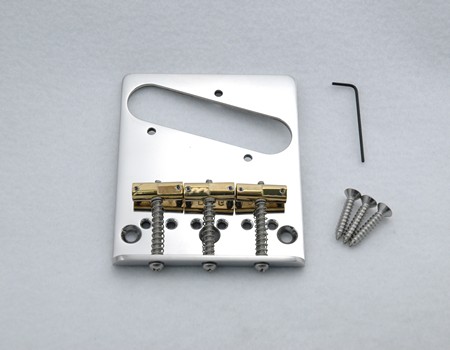 Callaham Tele Bridge Assembly for American Standard (Am. Series) Guitars with 3 Enhanced Compensated Saddles